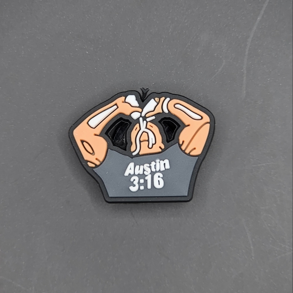 (5/$15) Stone Cold Steve Austin WWE Croc Charm